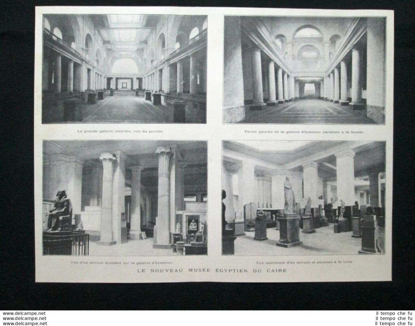 Il Nuovo Museo Egizio Del Cairo, In Egitto, Nel 1902 Stampa Del 1902 - Sonstige & Ohne Zuordnung