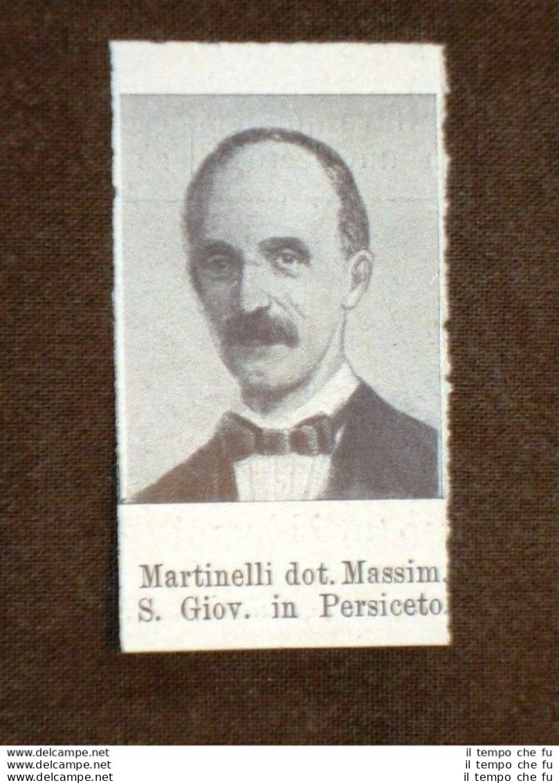 Deputato Del 1° Parlamento D'Italia 1861 Massimo Martinelli S.Giovanni Persiceto - Otros & Sin Clasificación