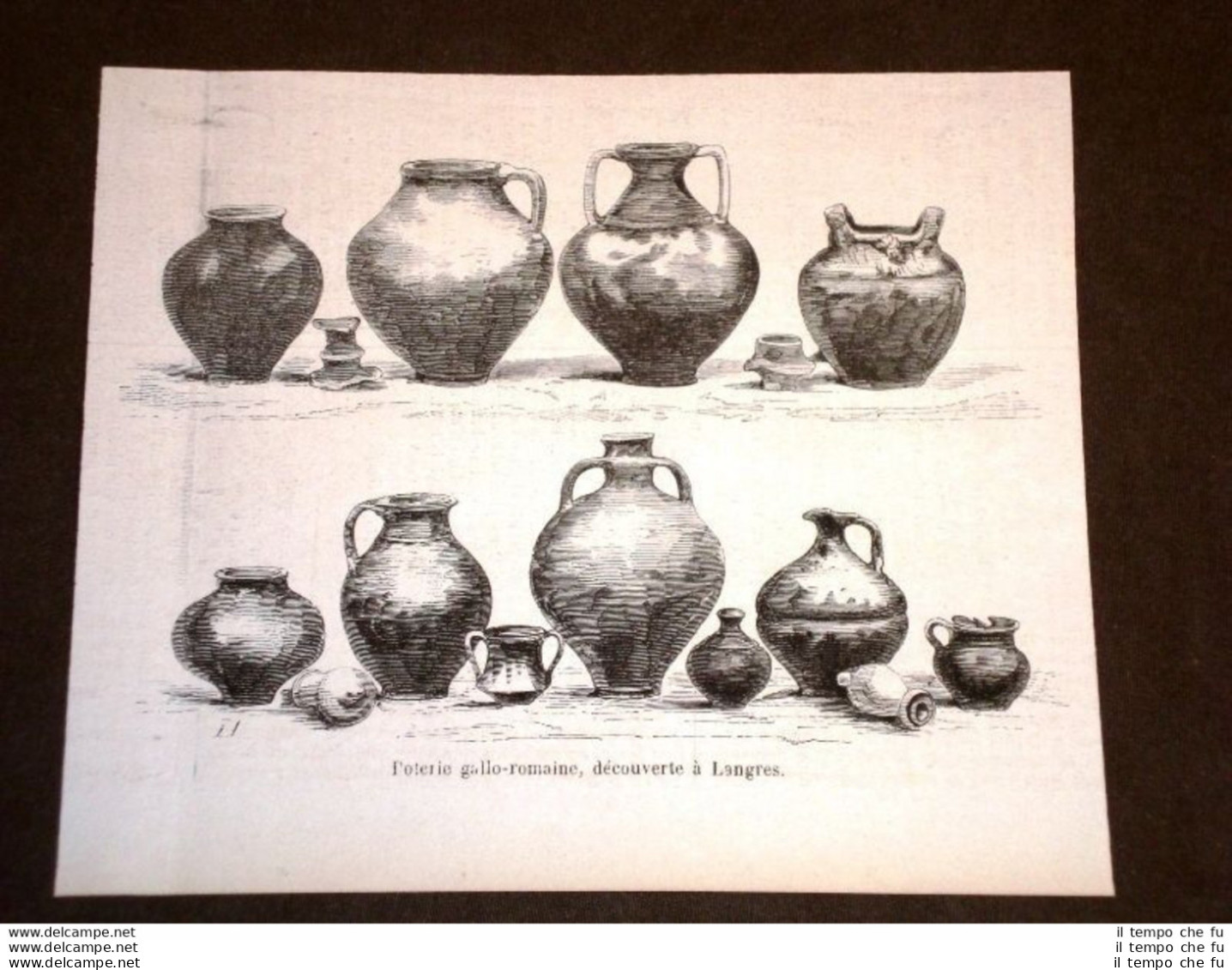 Ceramiche Gallo Romane Trovate A Langres Nel 1858 - Before 1900