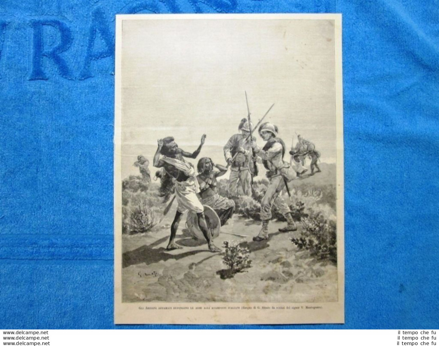 Gli Abissini Affamati Depongono Le Armi Agli Avamposti D'Italia Nel 1888 - Before 1900