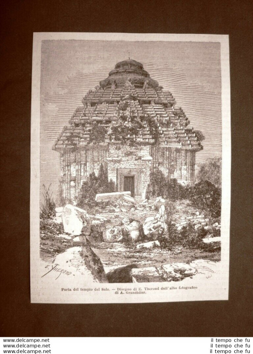 Djaghernaut Nel 1863 La Porta Del Tempio Del Sole India - Before 1900