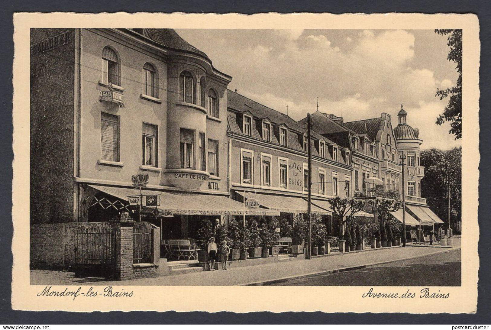 Luxembourg MONDORF-LES-BAINS 1920s Street View. Old Postcard (h1940) - Remich