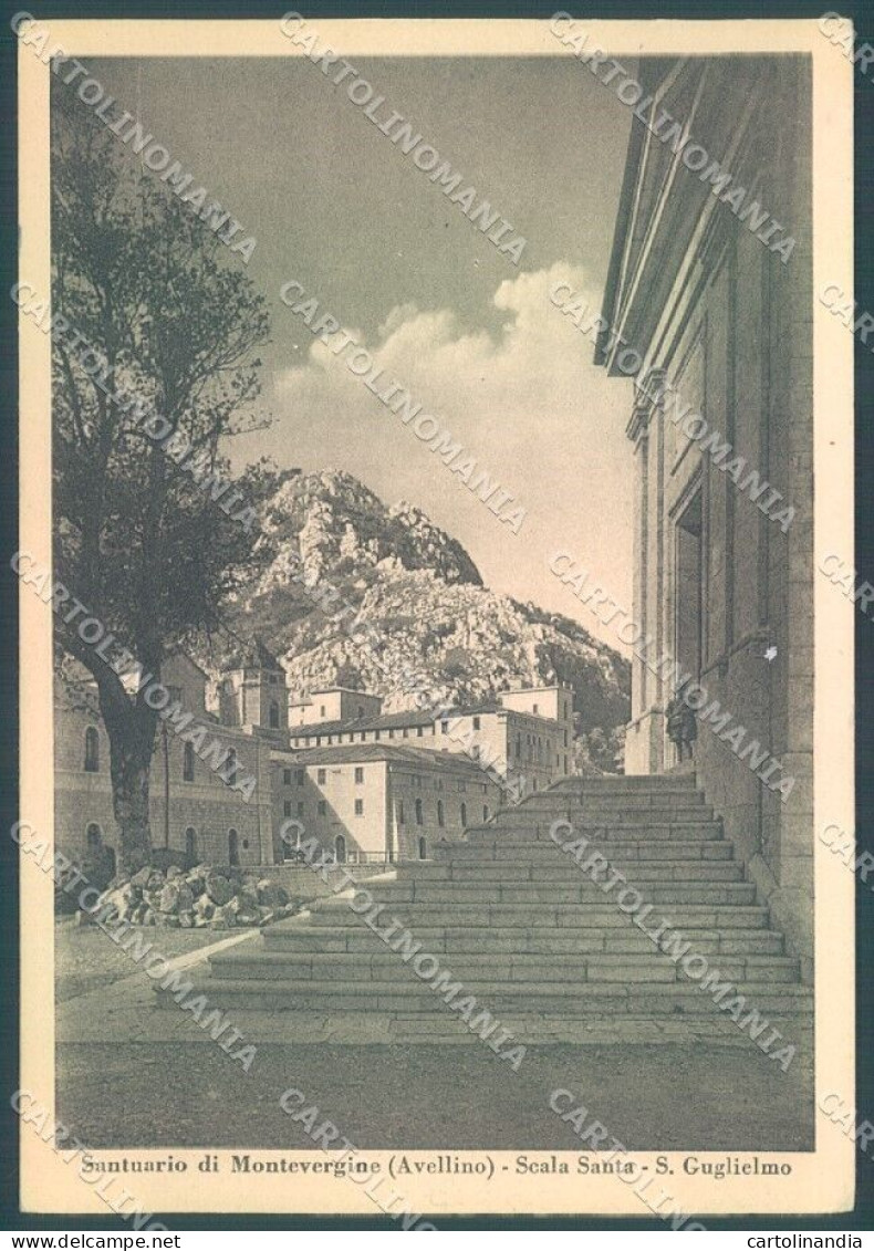 Avellino Montevergine Santuario Scala Santa S. Guglielmo FG Cartolina JK1541 - Avellino