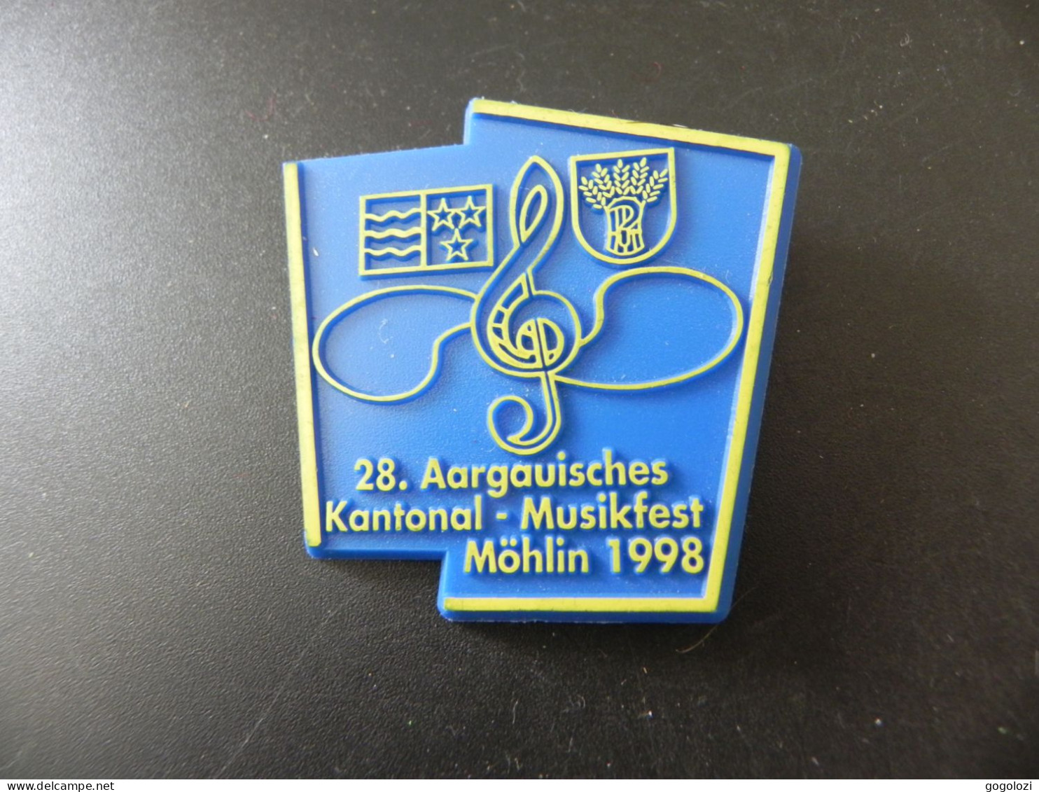 Old Badge Schweiz Suisse Svizzera Switzerland - Kantonal Musikfest Möhlin 1998 - Zonder Classificatie