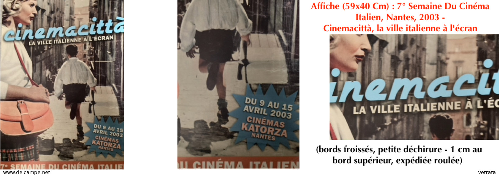 Cinéma Italien : 39 Documents = 2 Affiches / 10 Dossiers De Presse /8 Photos D’exploitation / 3 Dépliants/Affiches /3 Pl - Otros & Sin Clasificación