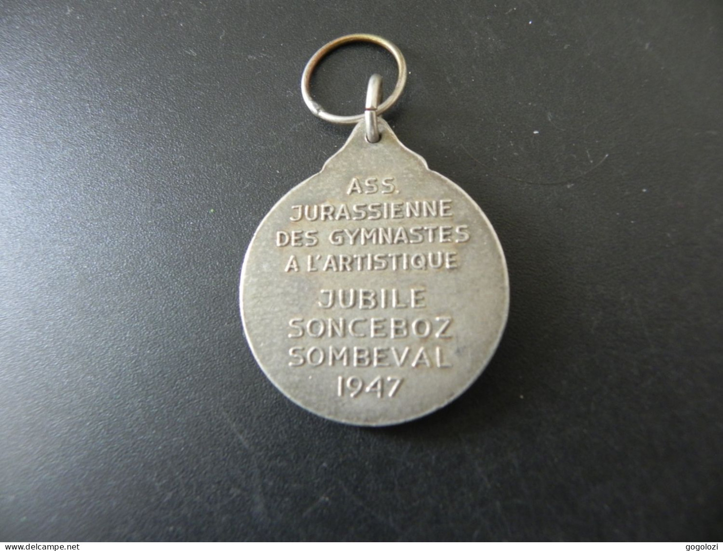 Medaille Medal - Schweiz Suisse Switzerland - ASS Jura Des Gymnastes Jubilé Sonceboz Sombeval 1947 - Altri & Non Classificati