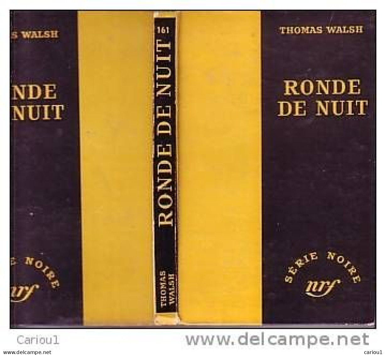 C1 Thomas WALSH Ronde De Nuit EO Serie Noire CARTONNEE 1953 NIGHT WATCH Port Inclus France - Série Noire