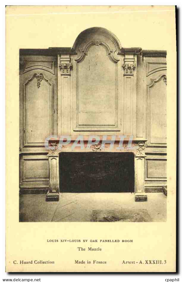 CPA Louis XIV Louis XV Oak Panelled Room The Manule - Objetos De Arte