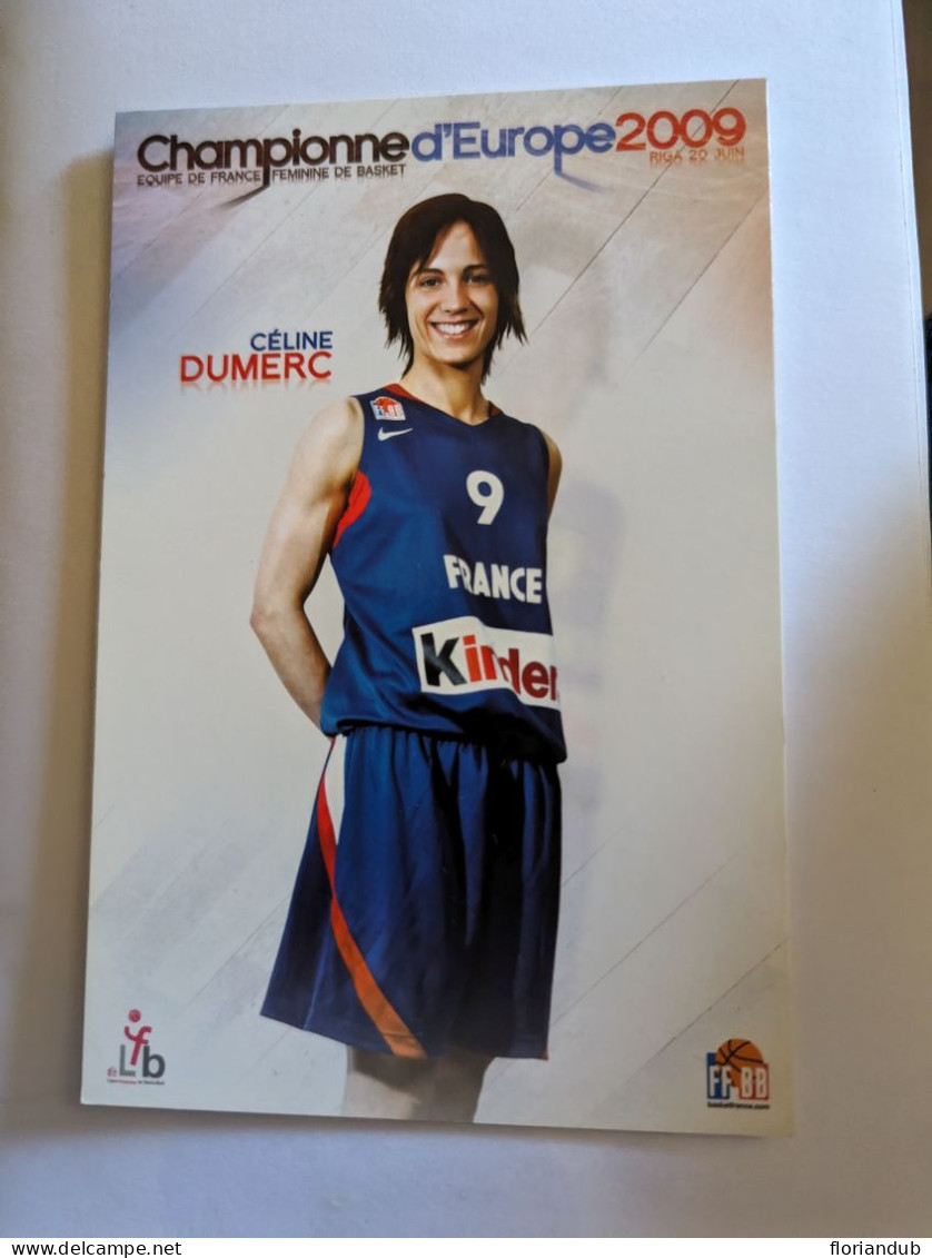 CP - Basket Ball Championne D'Europe 2009 Céline Dumerc - Basketbal