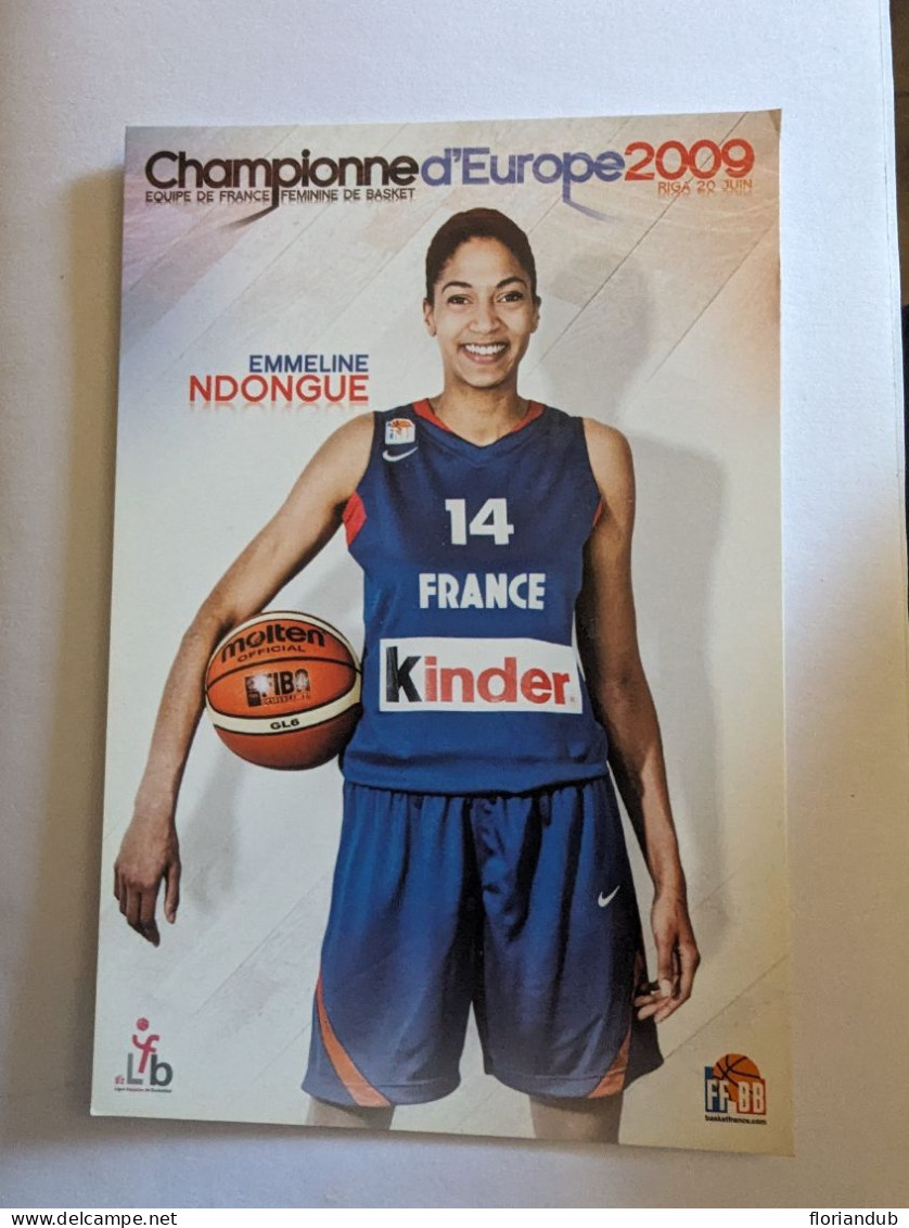 CP - Basket Ball Championne D'Europe 2009 Emmeline Ndongue - Basket-ball