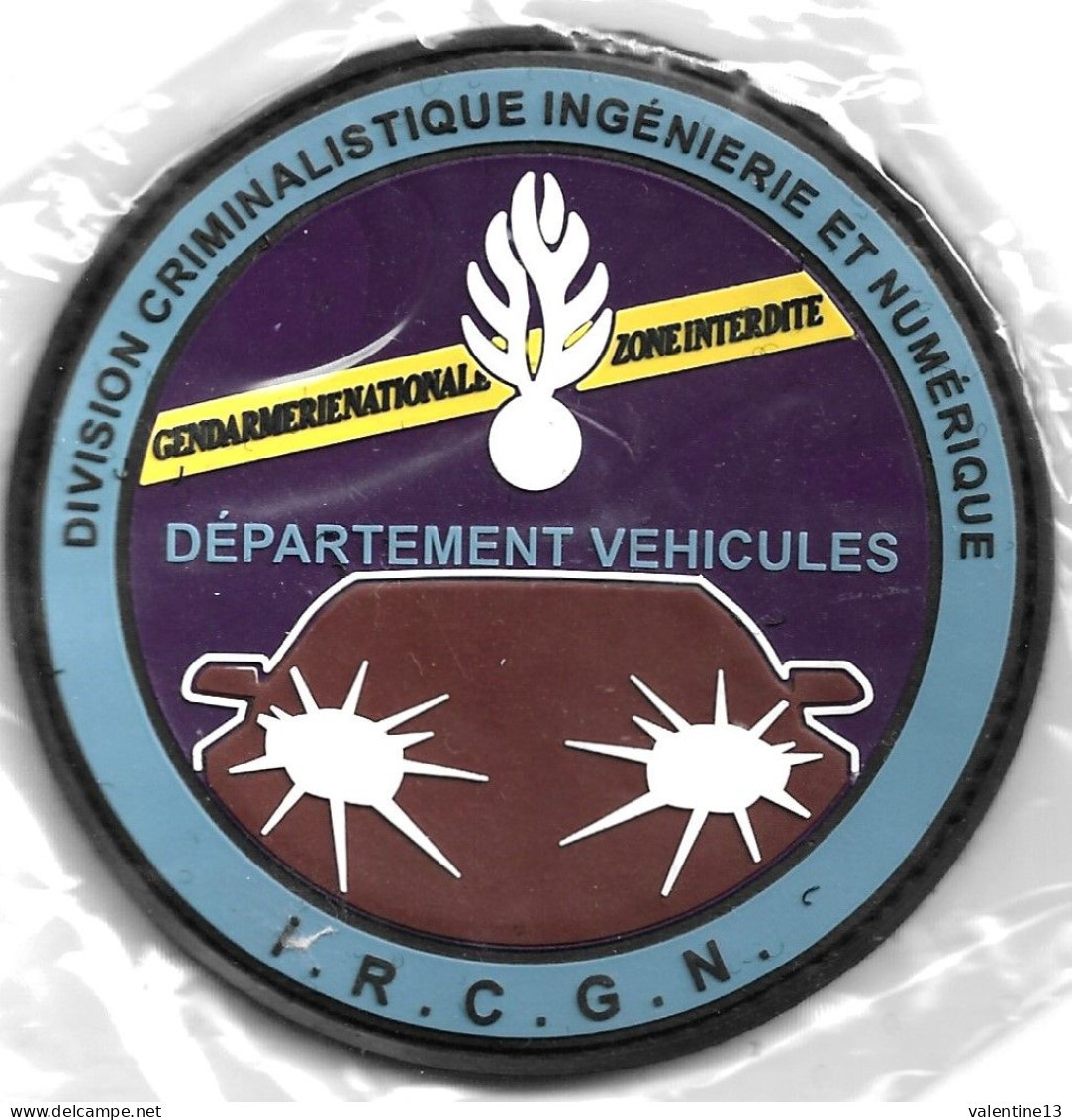 Ecusson PVC GENDARMERIE IRCGN DIVISION CRIMINALISTIQUE INGENIERIE ET NUMERIQUE - Police & Gendarmerie