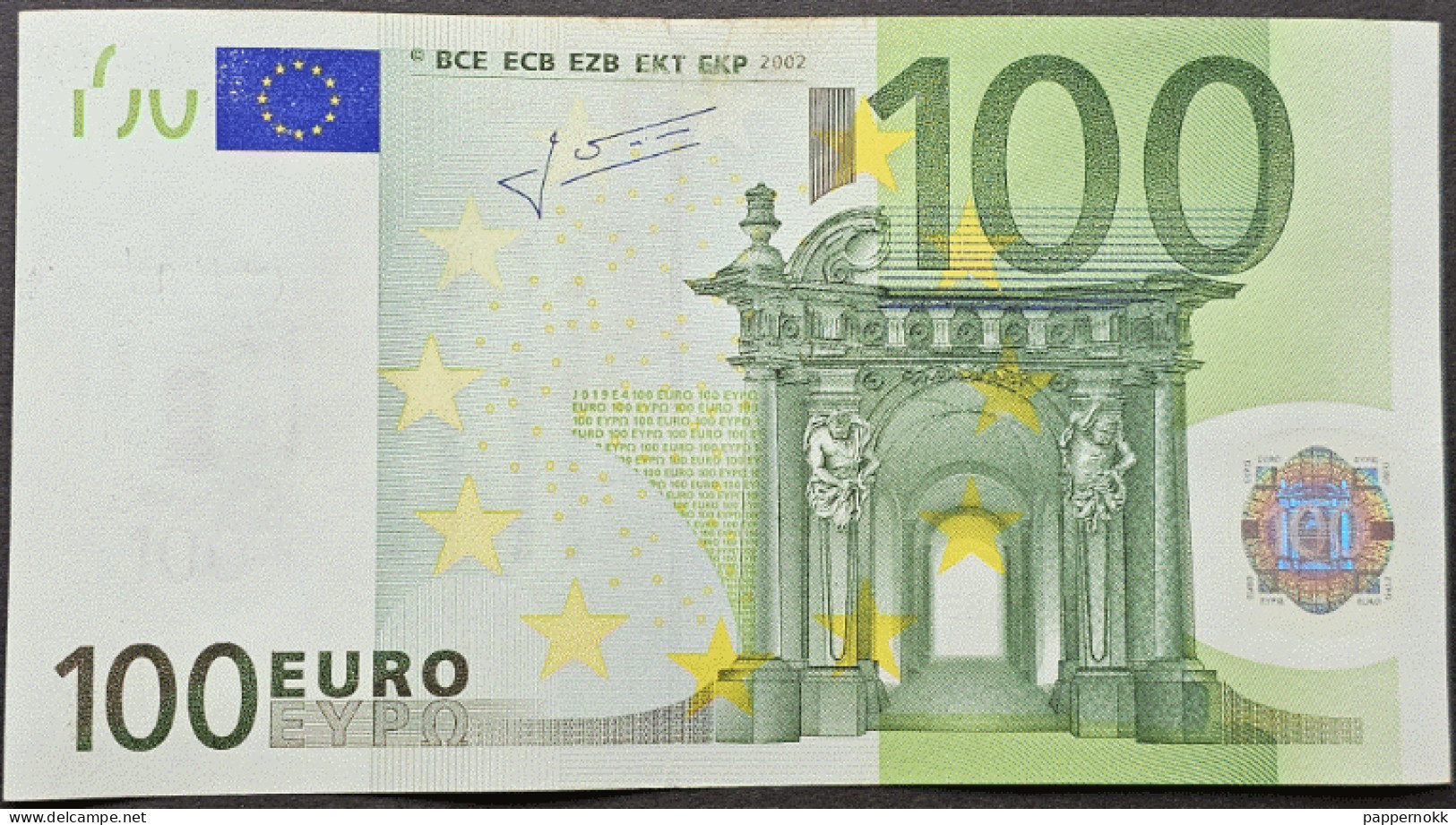 100 Euro 1° Serie Italia  J019 - S15920... SPL+ Trichet - 100 Euro