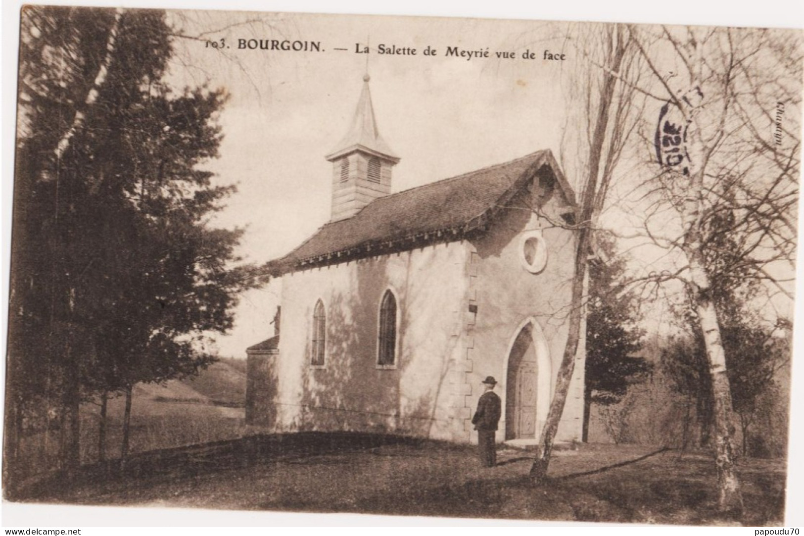 CPA  38 -- BOURGOIN - LA SALETTE DE MEYRIE VUE DE FACE - Bourgoin