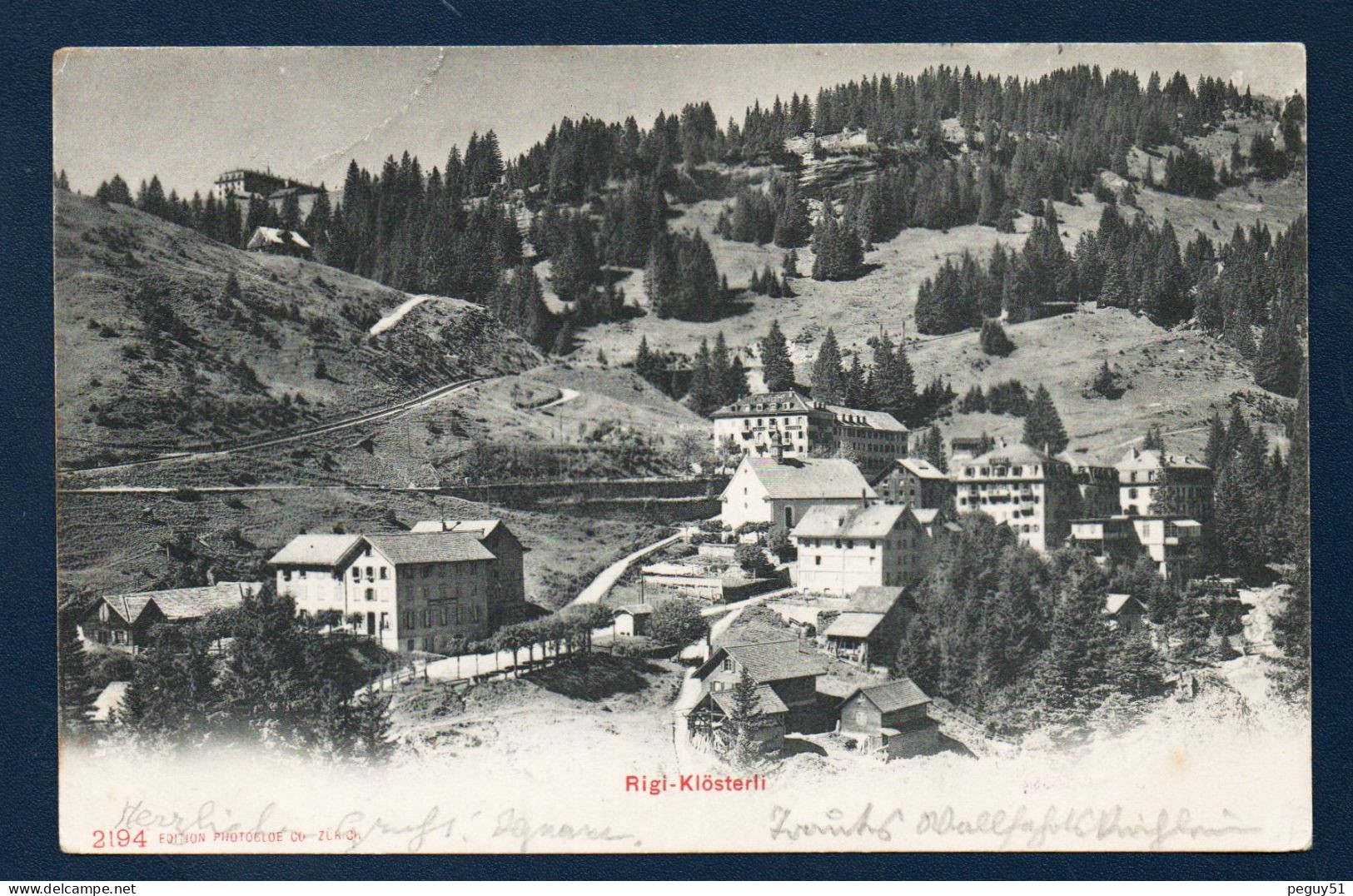 Suisse. Environs De Arth. Rigi-Klösterli. Station De Sports D'hiver Avec Les Hôtels Schwert Et Sonne. 1906 - Arth