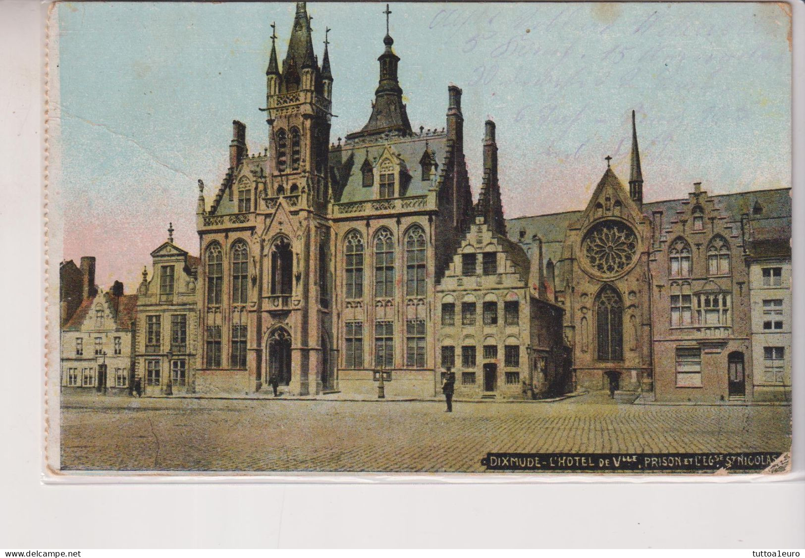 CPA Dixmude-Hotel De Ville  VG  1915 - Diksmuide