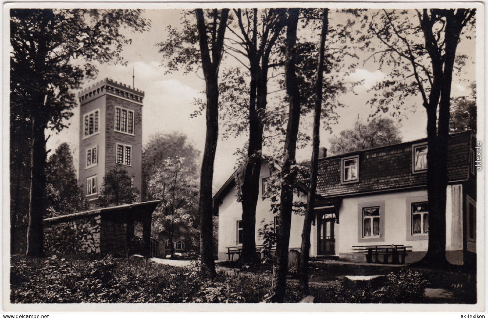Neukirch (Lausitz) Oberneukirch  Restauration Und Turm Auf Dem Valtenberg 1934 - Neukirch (Lausitz)