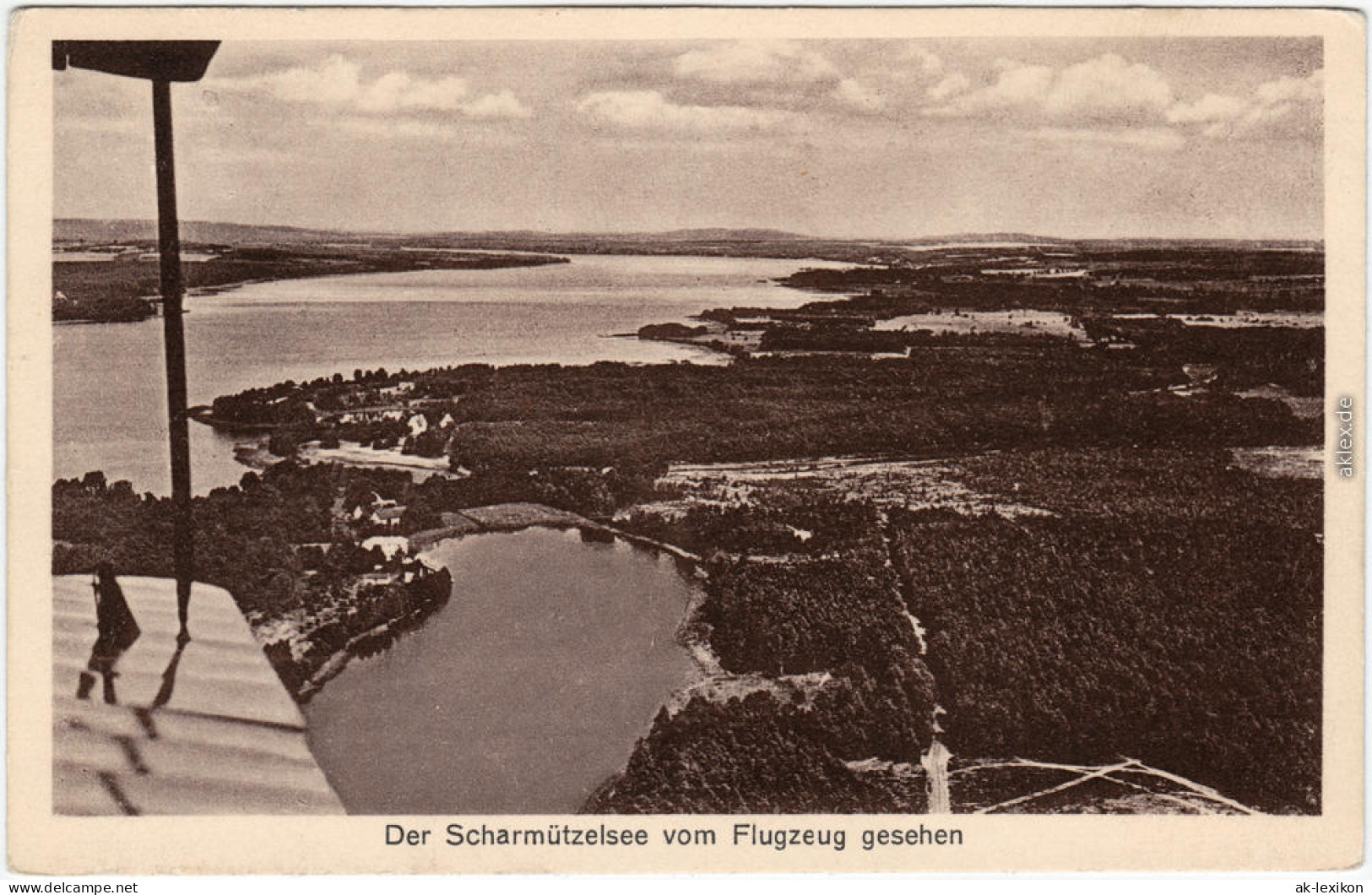 Luftbild Ansichtskarte Bad Saarow Scharmützelsee Vom Flugzeug 1925 - Bad Saarow