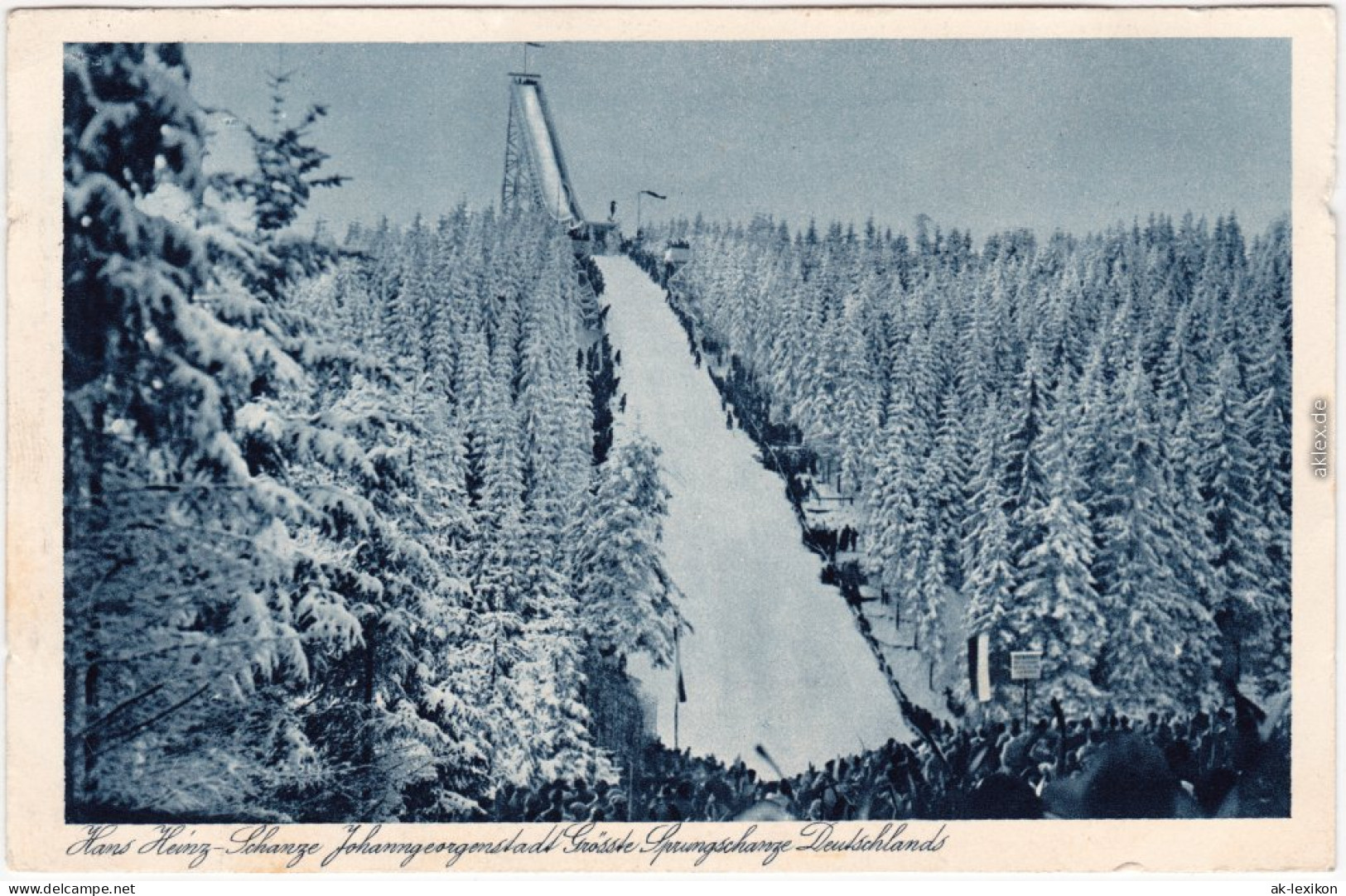 Johanngeorgenstadt Blick Auf Die Hanz-Heine-Schanze  Höchster Turm 42m 1930 - Johanngeorgenstadt