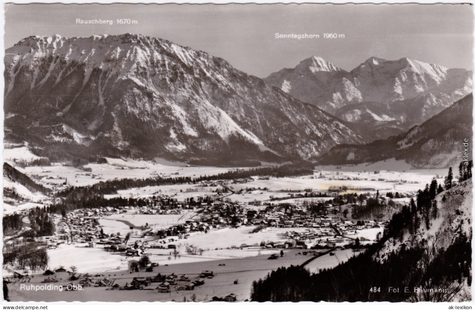 Foto Ansichtskarte Ruhpolding Panorama-Ansichten 1969 - Ruhpolding