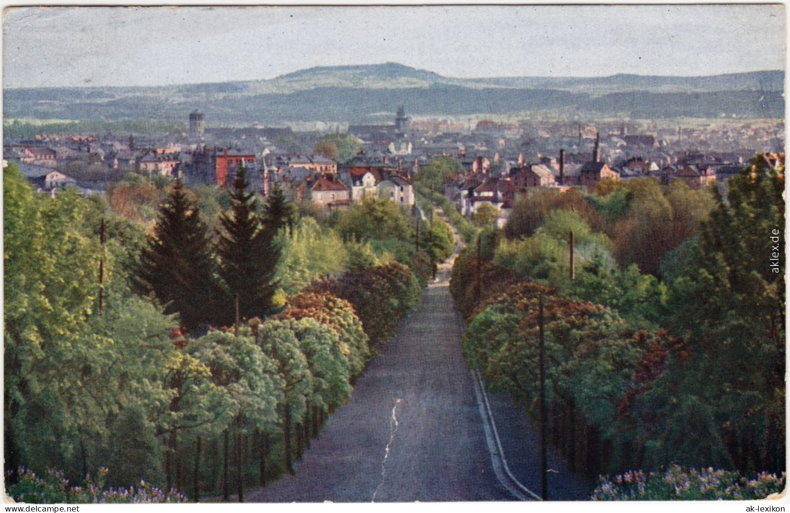 Bayreuth Straße - Blick Auf Die Stadt 1912  - Bayreuth