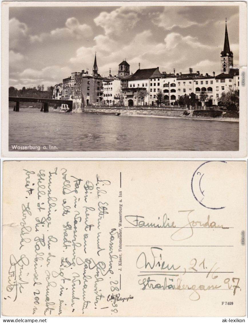 Wasserburg Am Inn Wasserburg A. Inn Panorama-Ansichten 1938  - Wasserburg (Inn)