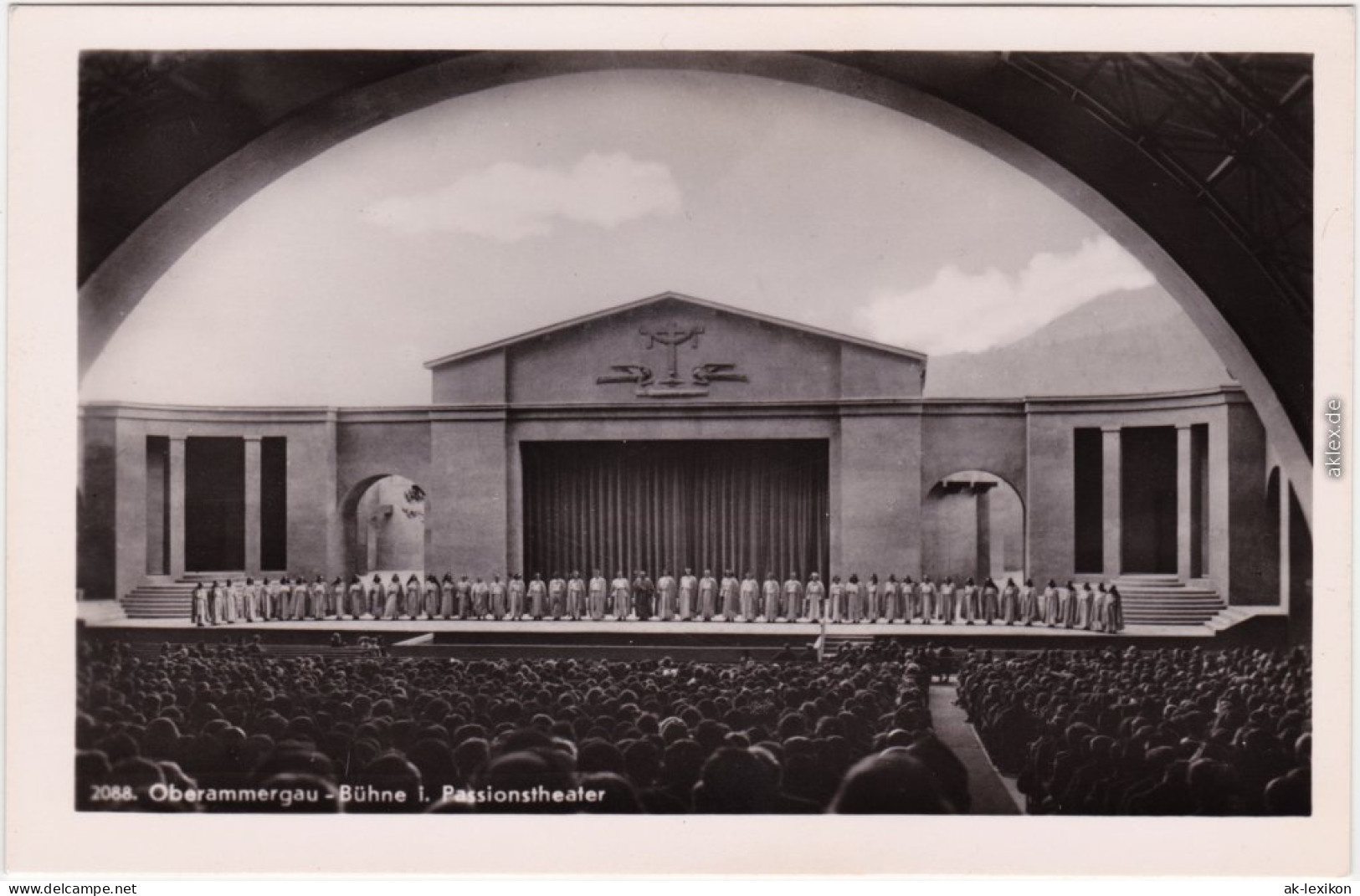 Oberammergau Bühne Im Passionstheater/Passionsspielhaus - Aufführung 1932  - Oberammergau