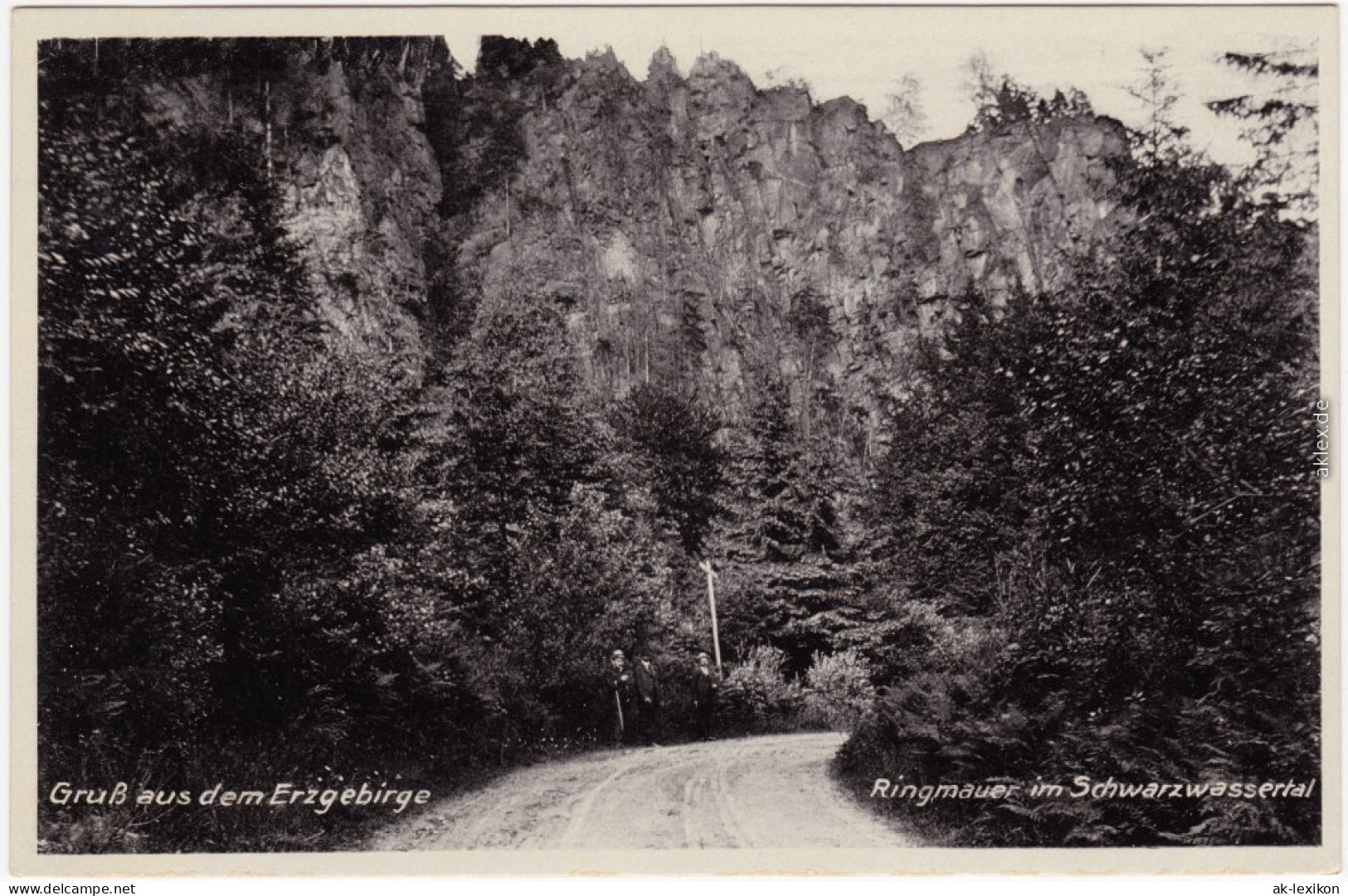 Pobershau Marienberg Im Erzgebirge Ringmauer Im Schwarzwassertal 1930 - Marienberg