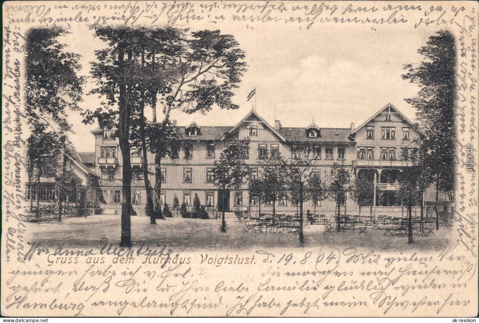 Clausthal-Zellerfeld Partie Am Kurhaus Ansichtskarte Harz B Goslar 1904 - Clausthal-Zellerfeld