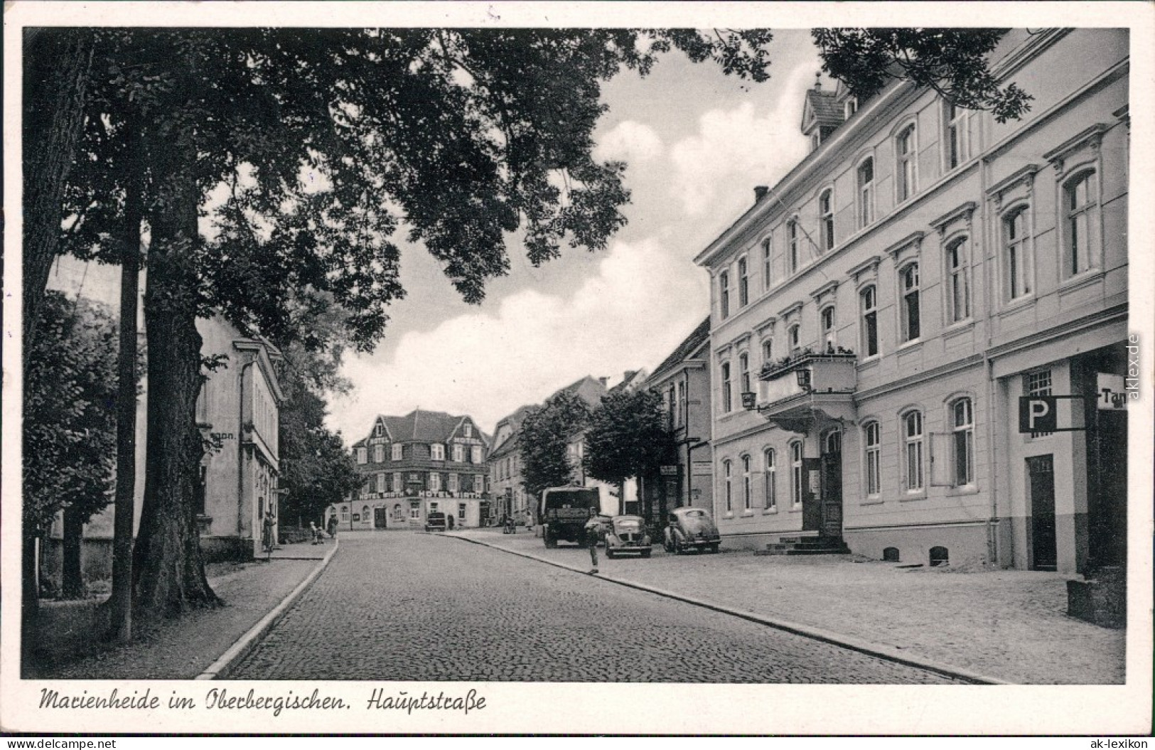 Ansichtskarte Marienheide Partie In Der Hauptstraße 1951 - Marienheide