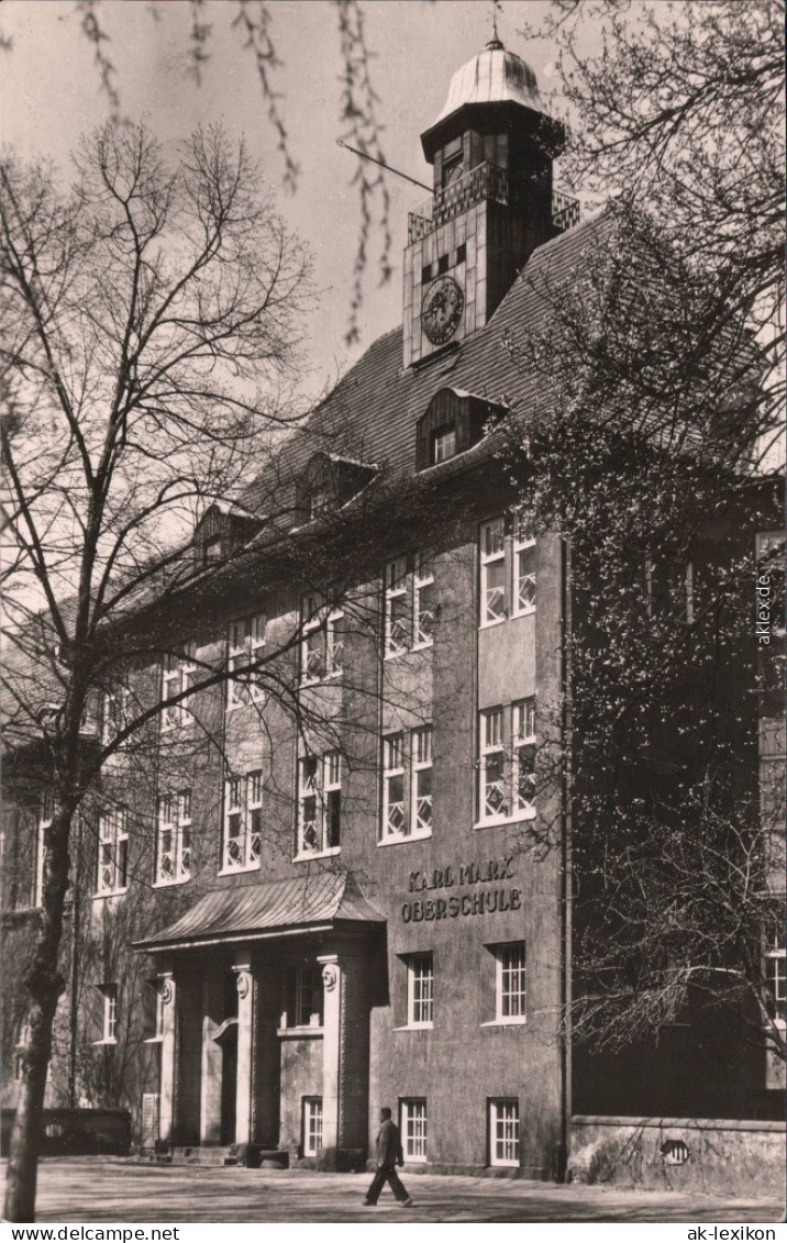 Foto Ansichtskarte Spremberg Grodk Karl-Marx-Oberschule 1963 - Spremberg