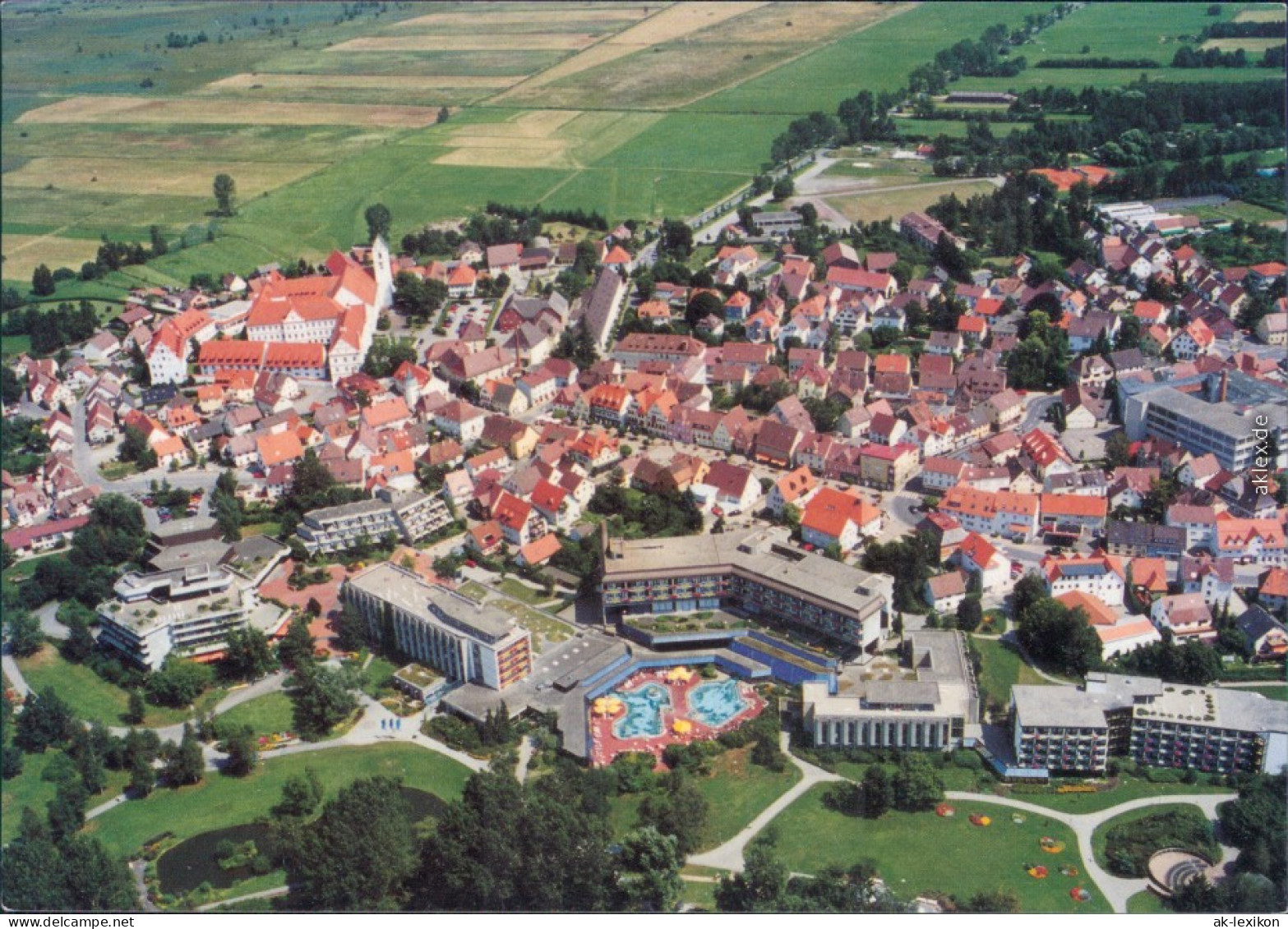 Bad Buchau Federseeklinik Mit Adelindistherme (Luftbild) 1973 - Bad Buchau