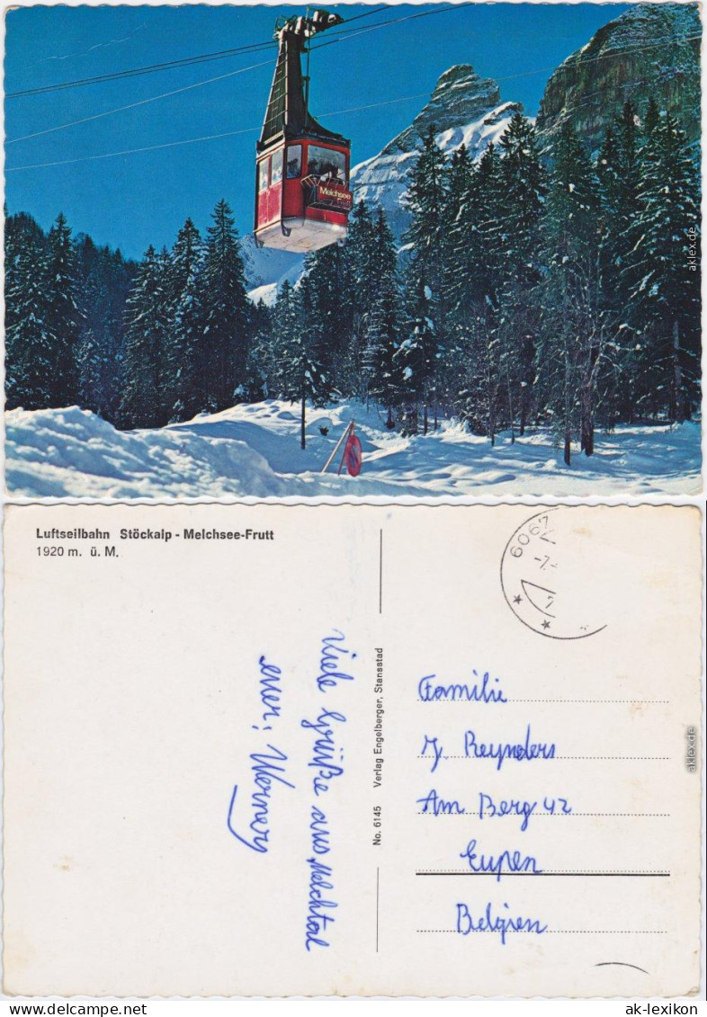 Melchsee Frutt-Kerns Luftseilbahn Im Winter Ansichtskarte  1978 - Autres & Non Classés