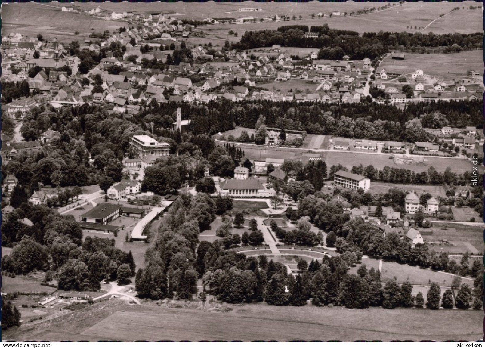 Foto Ansichtskarte Bad Dürrheim Blick über Die Stadt 1964 - Bad Duerrheim