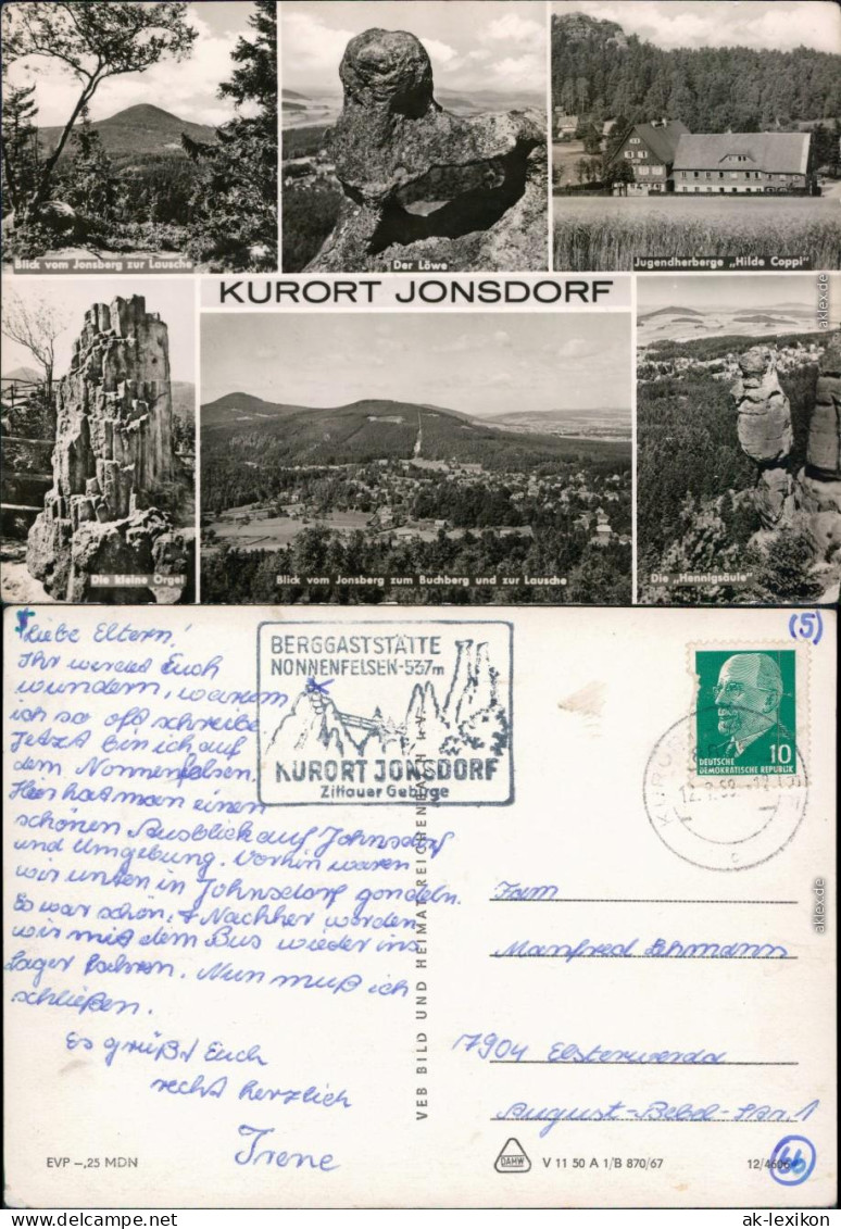 Jonsdorf Lausche, Der Löwe, Jugendherberge "Hilde Coppi" Buchberg   1967 - Jonsdorf