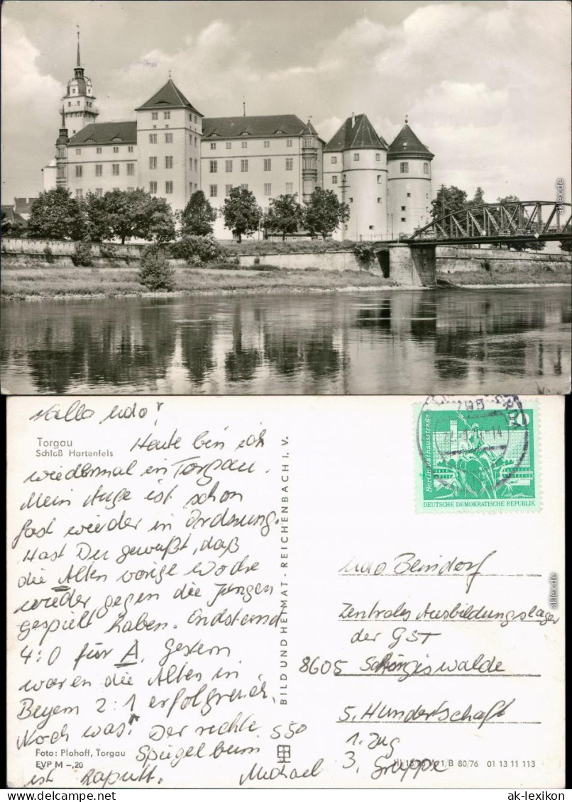 Torgau Schloss Hartenfels Foto Ansichtskarte  1976 - Torgau