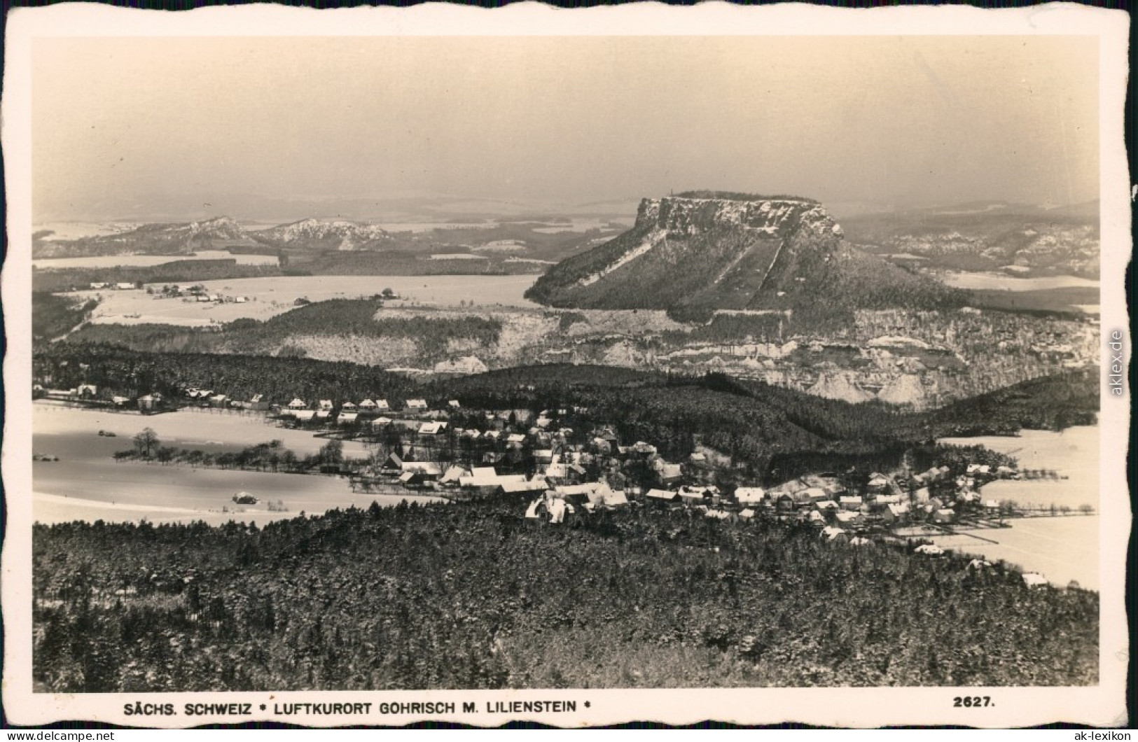 Gohrisch (Sächs. Schweiz) Gohrisch Und Lilienstein Im Winter 1934  - Gohrisch