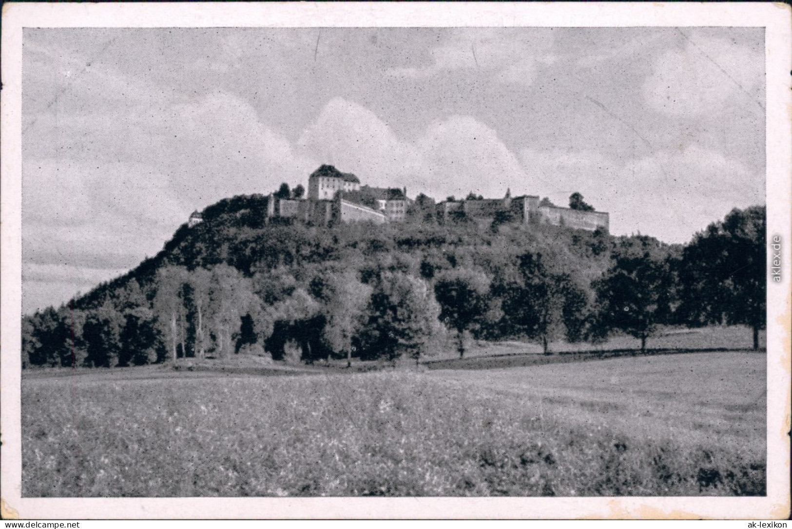 Ansichtskarte Königstein (Sächsische Schweiz) Panorama Ansicht 1955 - Koenigstein (Saechs. Schw.)