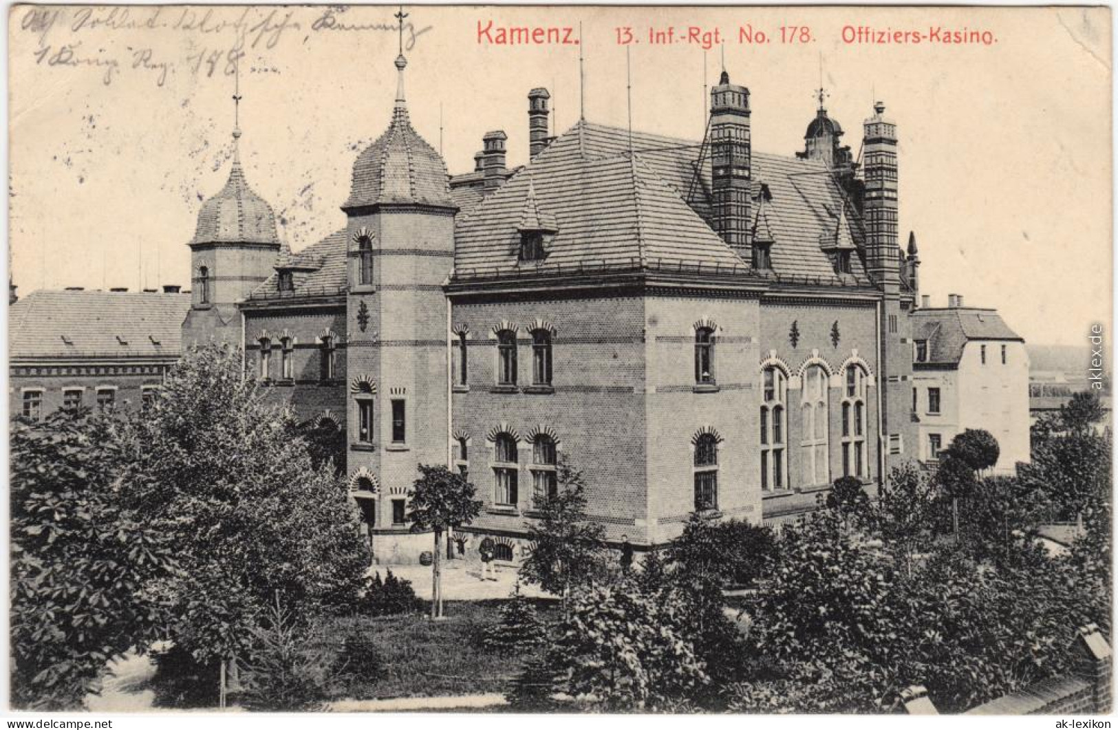 Kamenz Kamjenc Kaserne - Offiziers-Kasino Oberlausitz 1912 - Kamenz