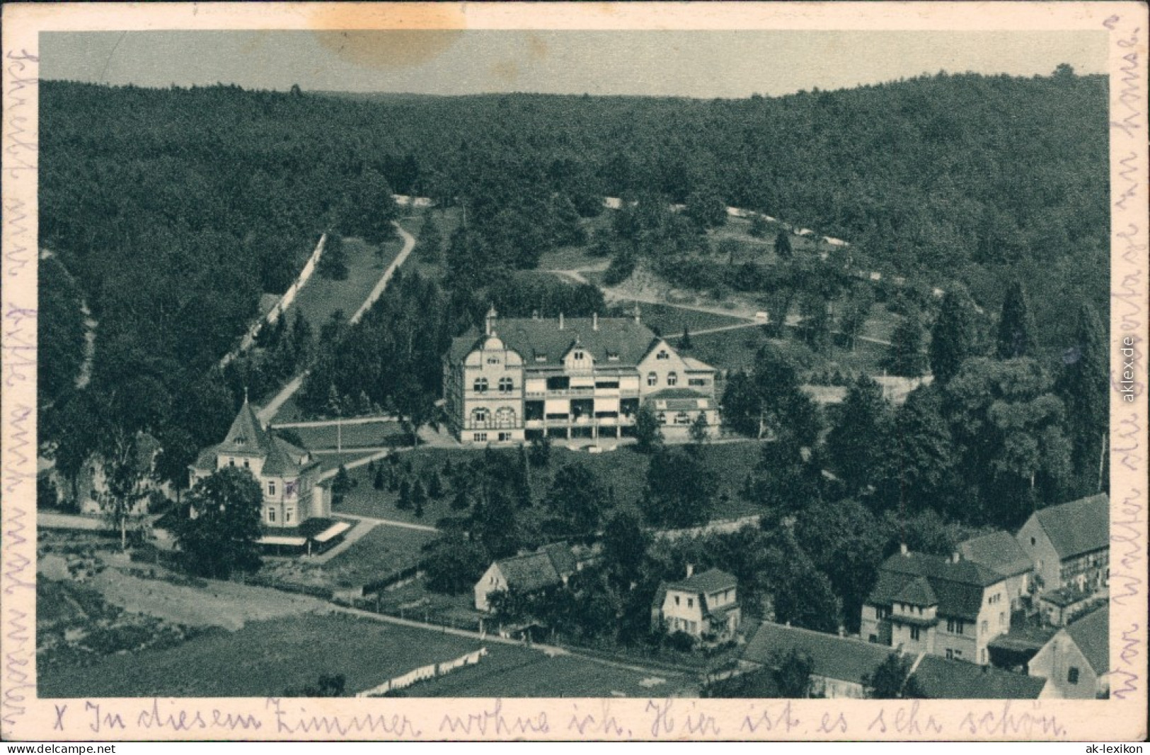 Ansichtskarte Coswig LK Meißen Heilstätte Lindenhof 1931  - Coswig