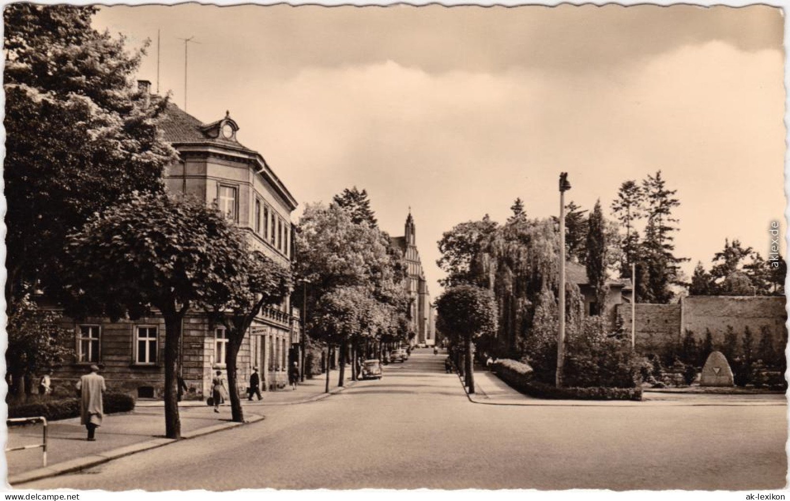 Kamenz Kamjenc Partie An Der Poststraße Ansichtskarte Oberlausitz 1962 - Kamenz