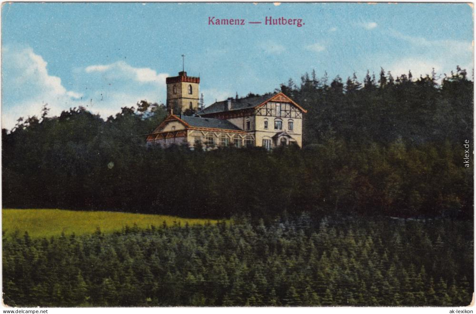 Kamenz Kamjenc Restauration Auf Dem Hutberg Ansichtskarte Oberlausitzv1917 - Kamenz