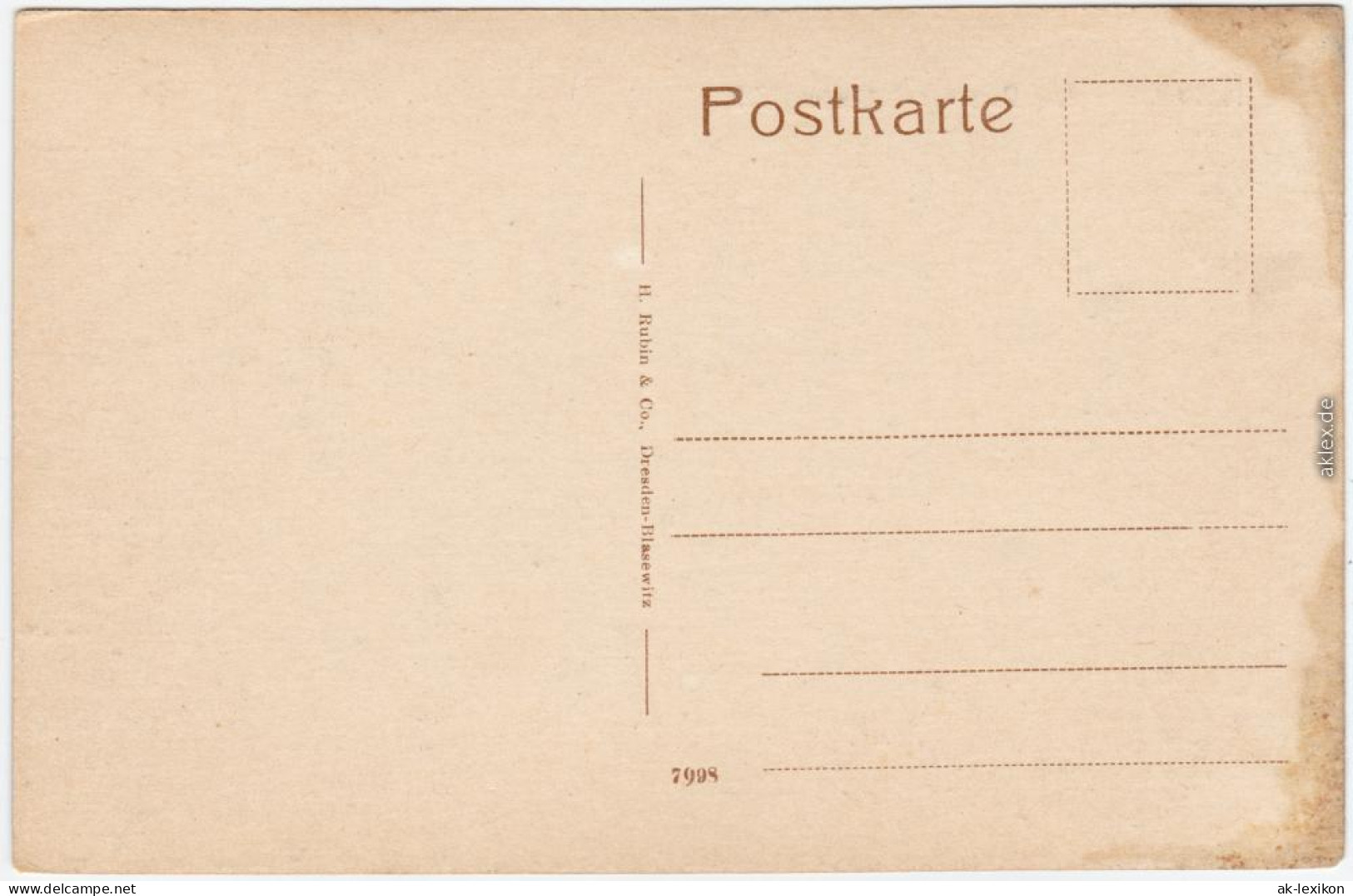 Kamenz Kamjenc Lessingstift Und Damm 1914 - Kamenz