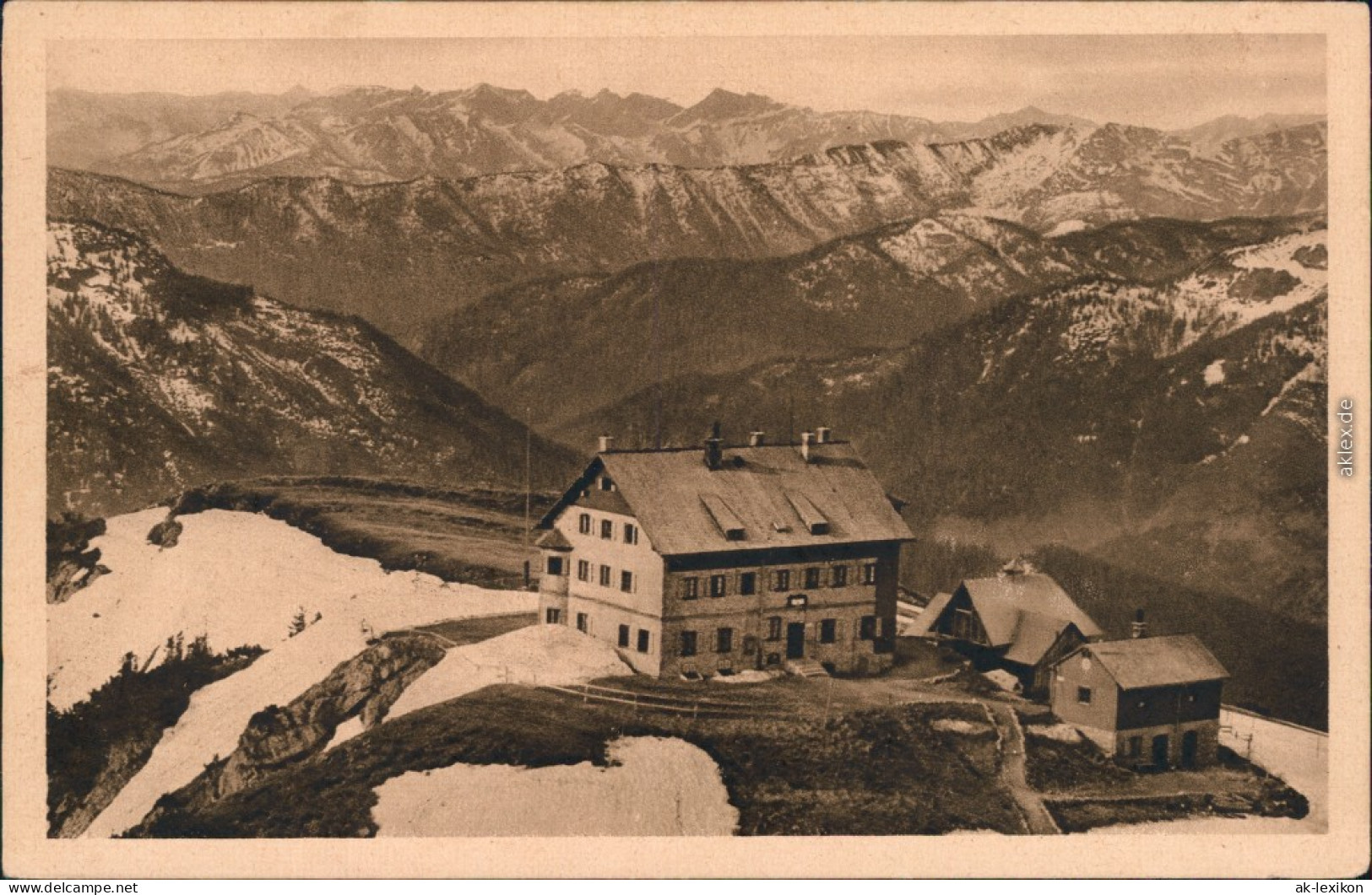 Ansichtskarte Spitzingsee-Schliersee Rotwandhaus 1765m 1924 - Schliersee