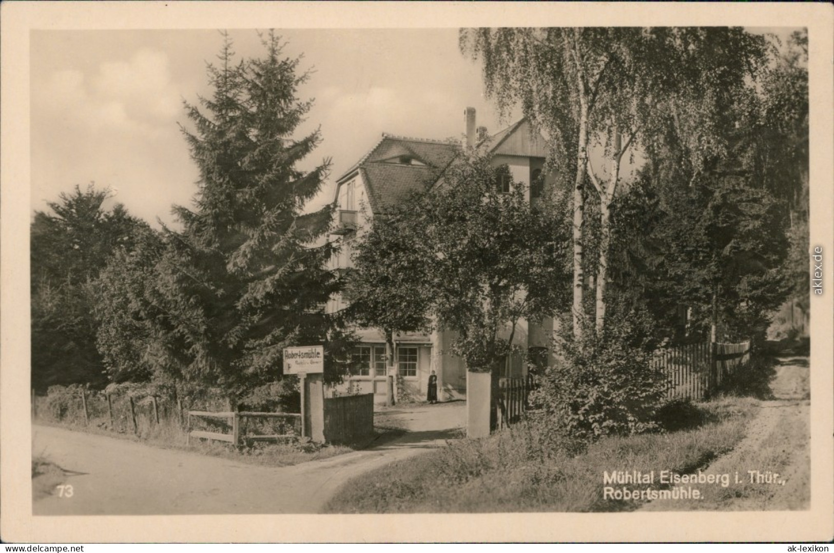 Ansichtskarte Eisenberg (Thüringen) Partie An Der Robertsmühle 1930  - Eisenberg