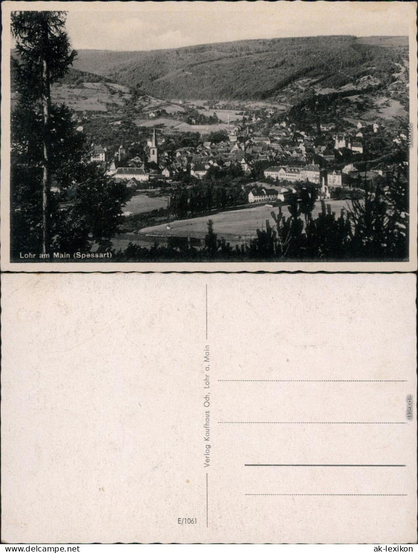 Ansichtskarte Lohr Am Main Blick Auf Die Stadt 1935  - Lohr