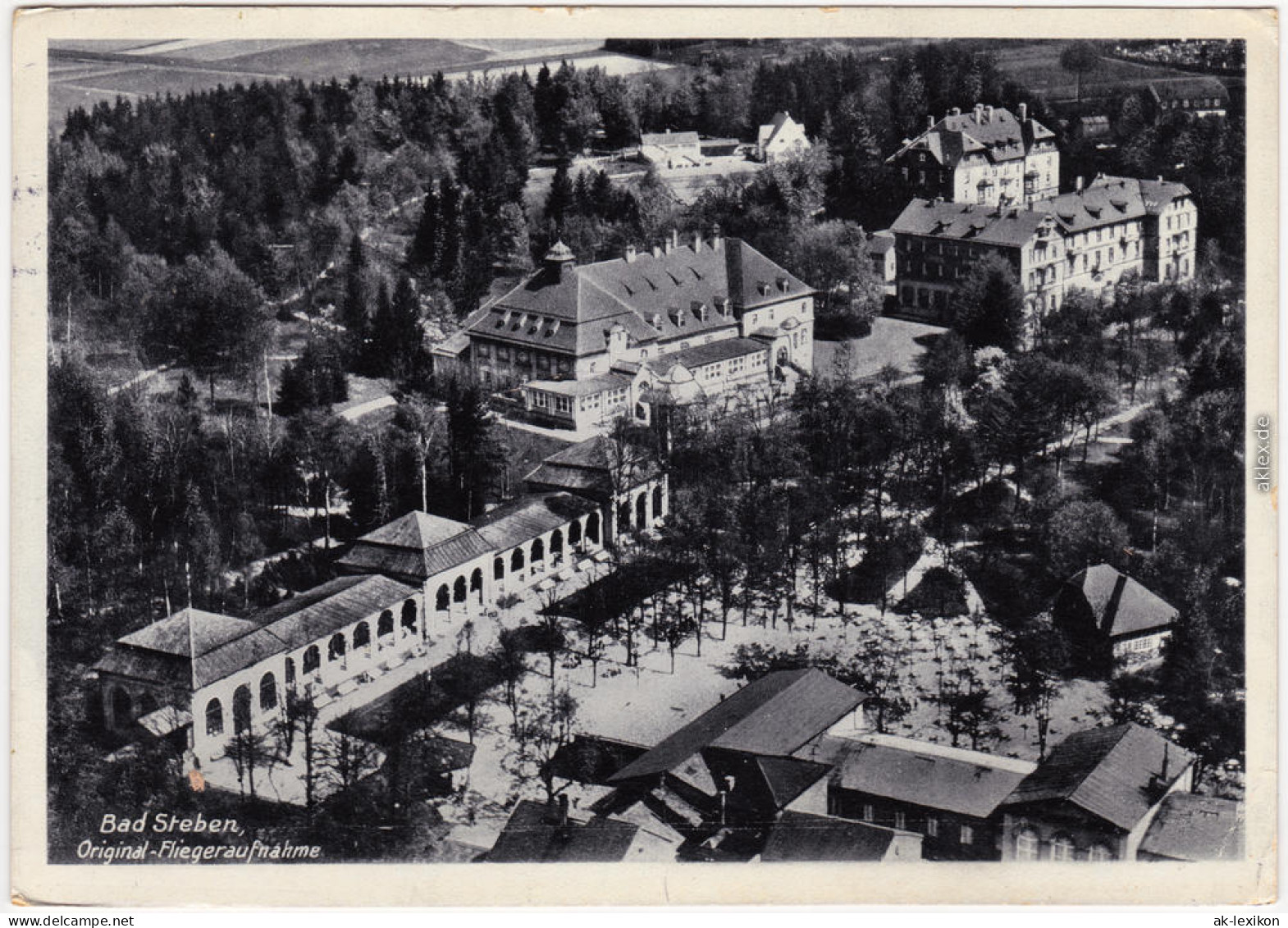 Ansichtskarte Bad Steben Luftbild - Fliegeraufnahme 1933 - Bad Steben