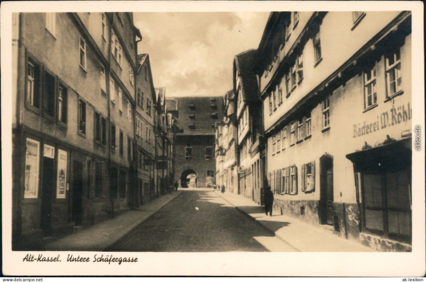 Ansichtskarte Kassel Cassel Untere Schäfergasse 1930  - Kassel