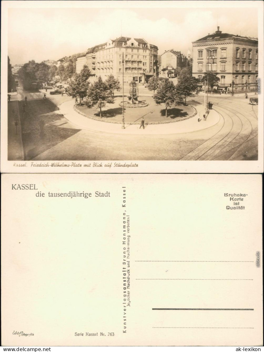 Ansichtskarte Kassel Cassel Friedrich Wilhelms-Platz Und Ständeplatz 1930  - Kassel