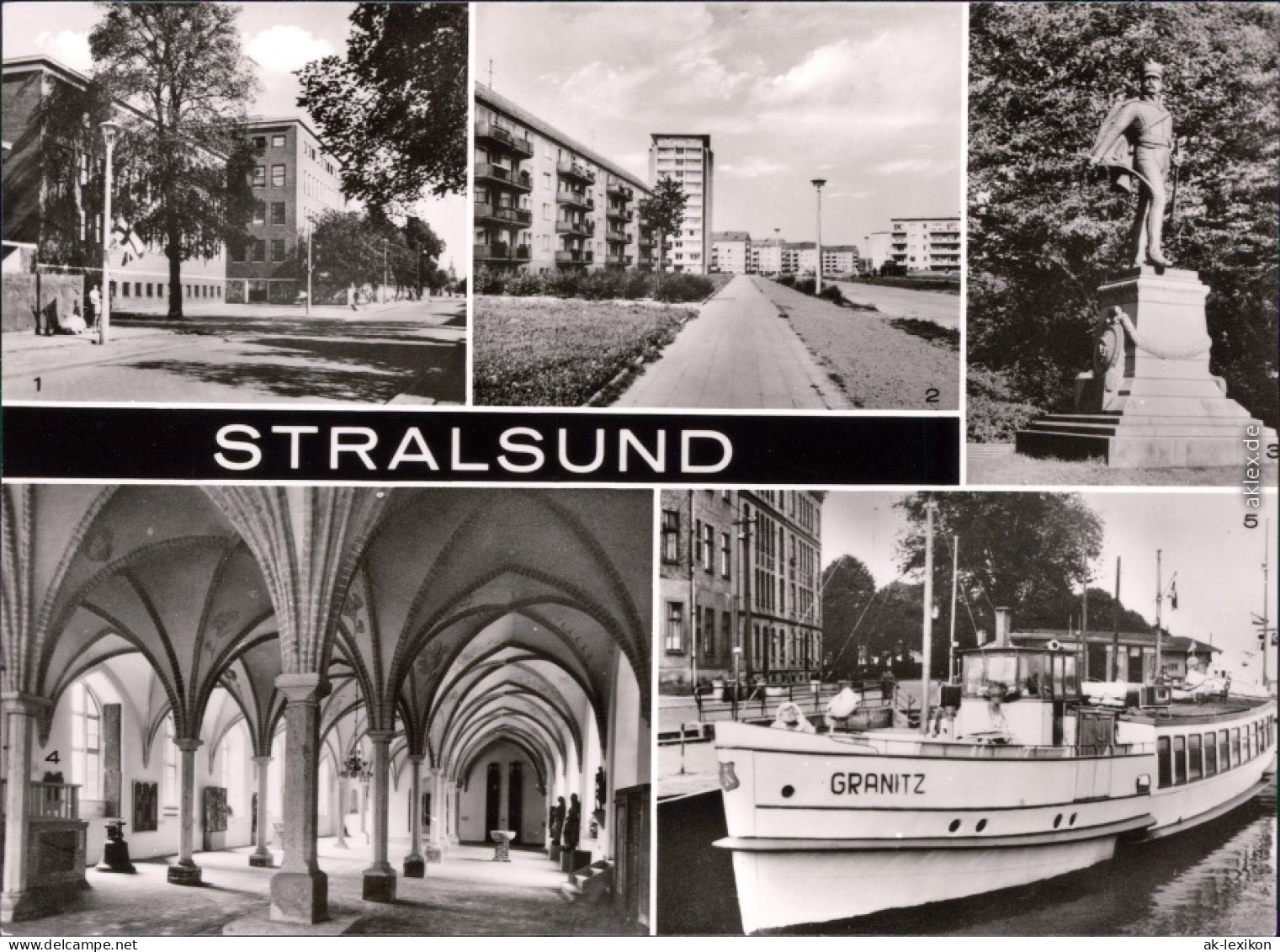 Stralsund Krankenhaus Parower Straße  Heinrich-Heine-Ring  5. MS "Granitz" 1978 - Stralsund