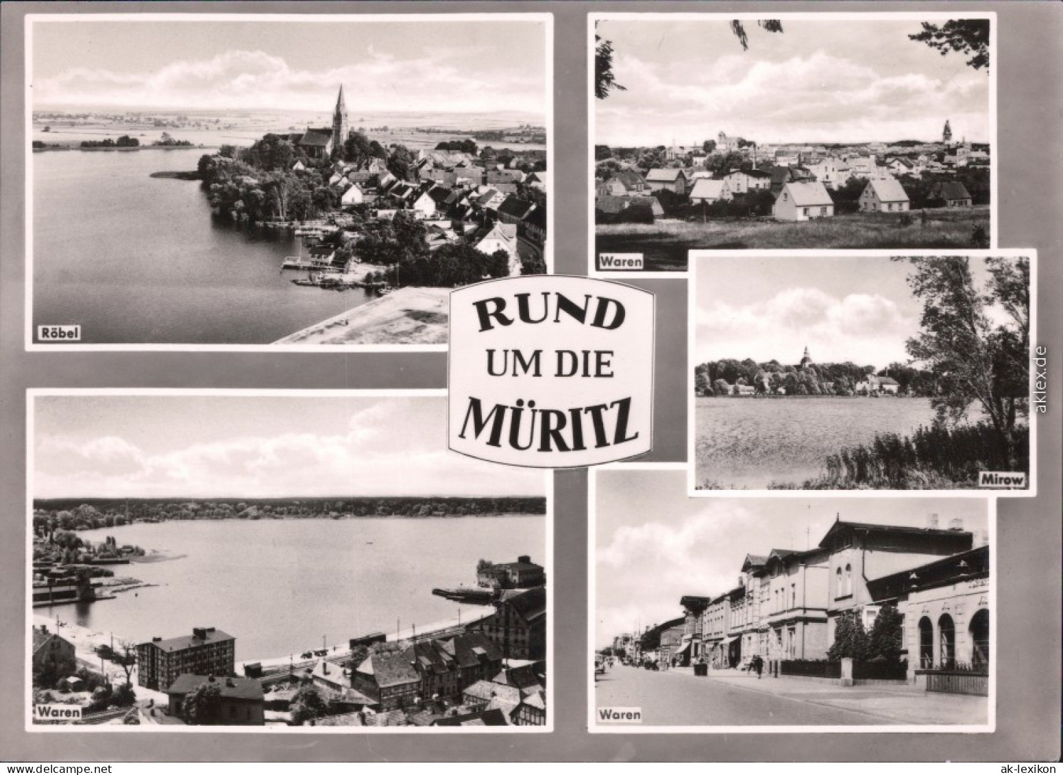 Waren (Müritz) Rund Um Die Müritz  Foto Ansichtskarte 1966 - Waren (Müritz)